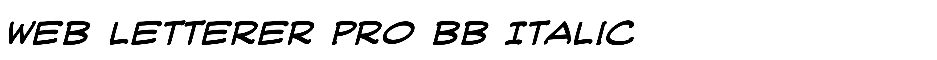 Web Letterer Pro BB Italic